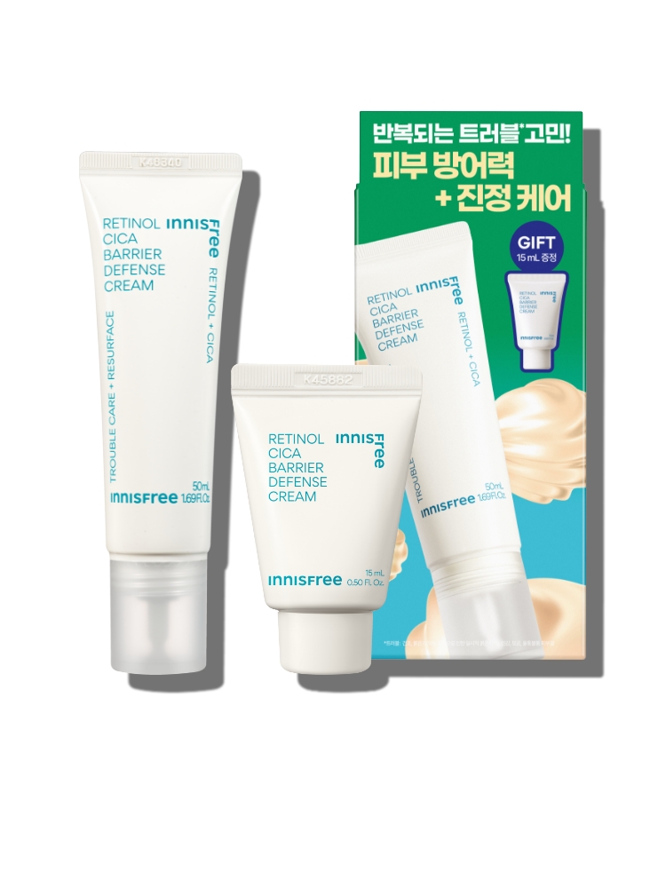 레티놀과 시카 성분을 함유한 제형이외부 환경에 쉽게 자극받아 연약해진 피부를 건강하게 케어하는 피부 보호막 크림