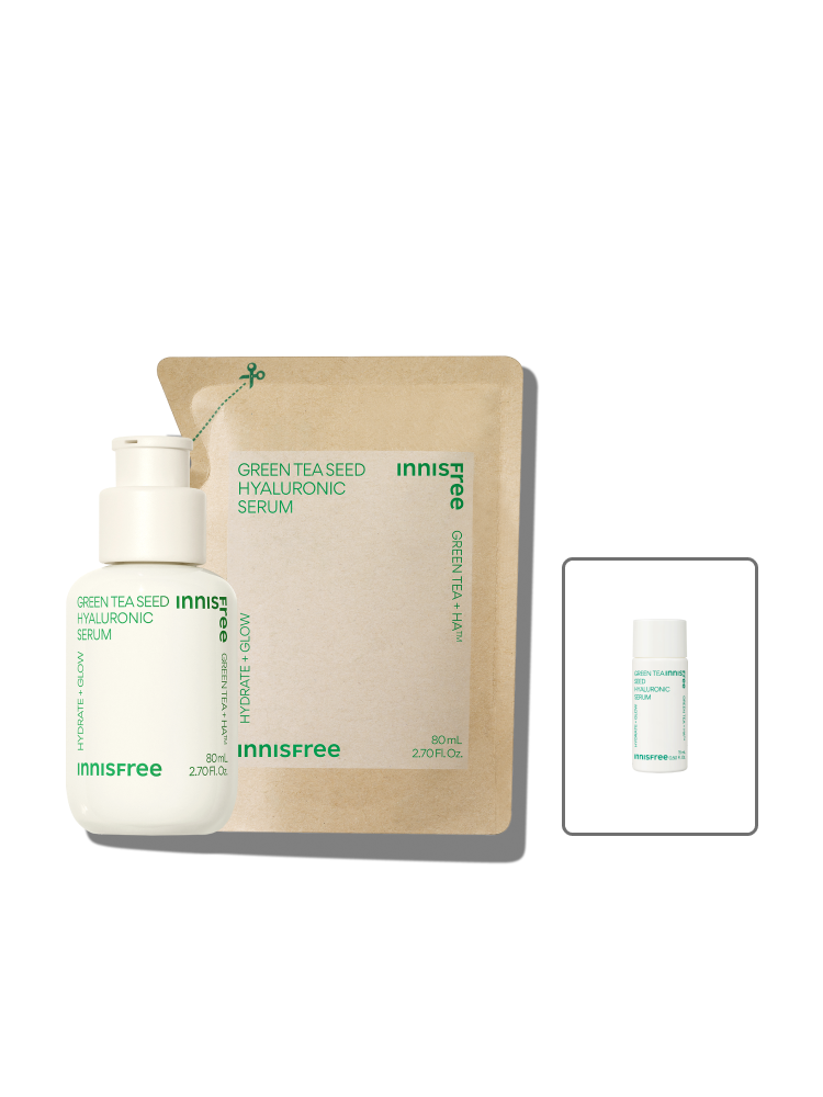 그린티 씨드세럼 80mL + 리필 80mL / 수분에센스 저자극 비건인증