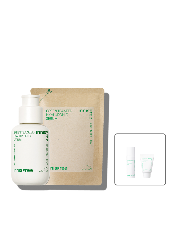 그린티 씨드세럼 80mL + 리필 80mL / 수분에센스 저자극 비건인증