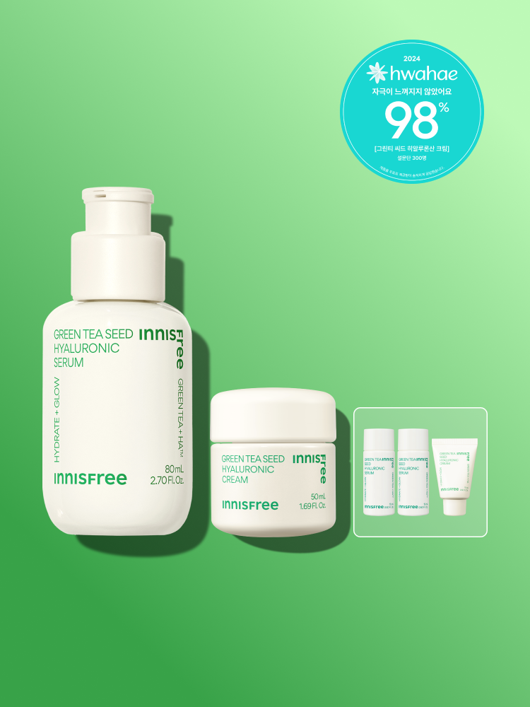그린티 씨드 세럼 80mL + 그린티 수분크림 50mL