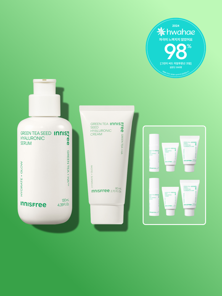 그린티 씨드 세럼 130mL + 그린티 수분크림 80mL