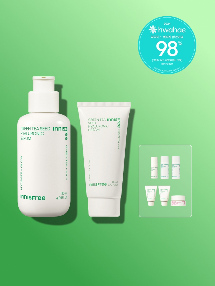 그린티 씨드 세럼 130mL + 그린티 수분크림 80mL