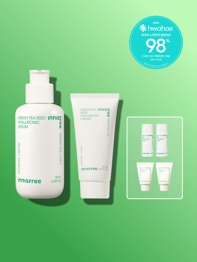 그린티 씨드 세럼 130mL + 그린티 수분크림 80mL