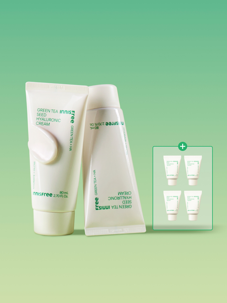 그린티 히알루론산 수분크림 80mL 더블기획 [튜브]