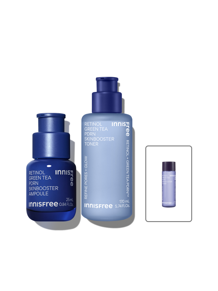 레티놀 그린티 PDRN 앰플 25mL + 레티놀 PDRN 토너 170mL