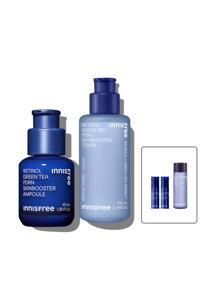 레티놀 그린티 PDRN 앰플 40mL + 레티놀 PDRN 토너 170mL