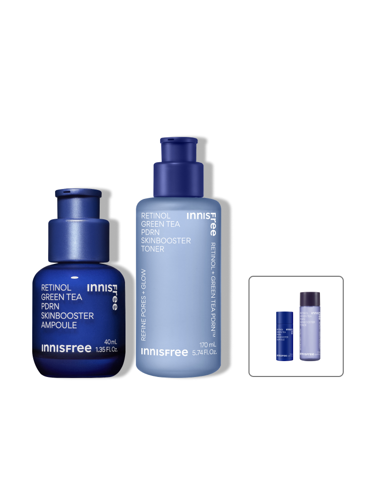 레티놀 그린티 PDRN 앰플 40mL + 레티놀 PDRN 토너 170mL