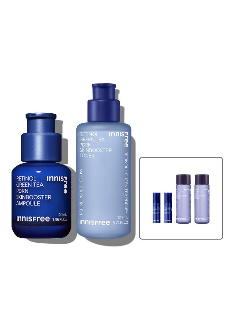 레티놀 그린티 PDRN 앰플 40mL + 레티놀 PDRN 토너 170mL