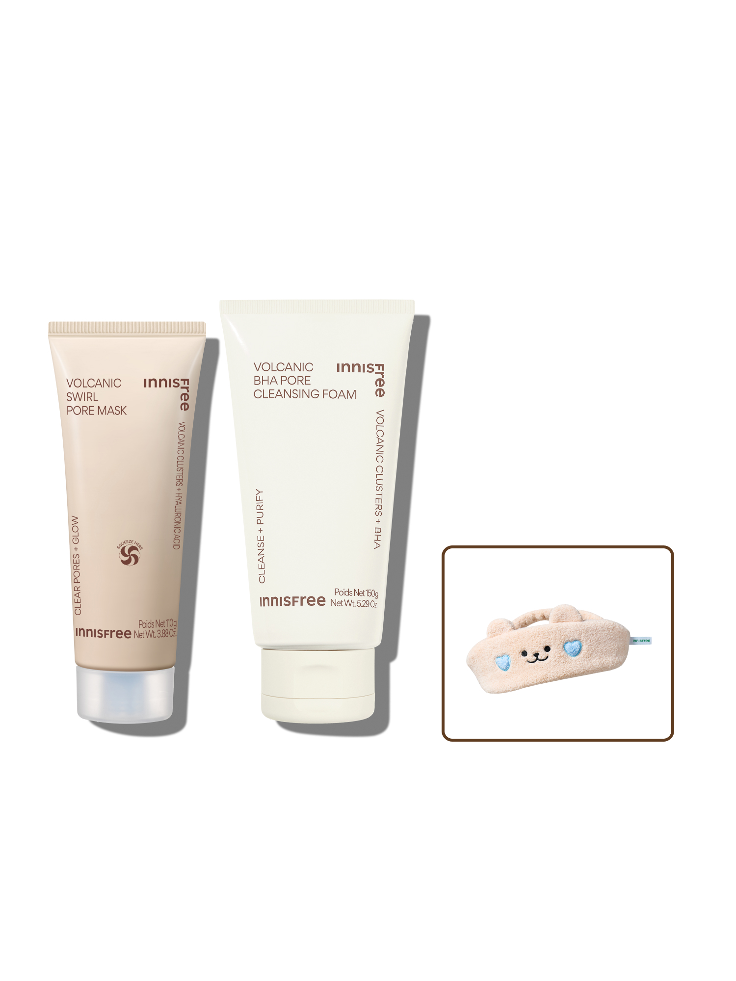 화산송이 모공 듀얼 마스크팩 110g + 화산송이 모공 폼 클렌징 150g