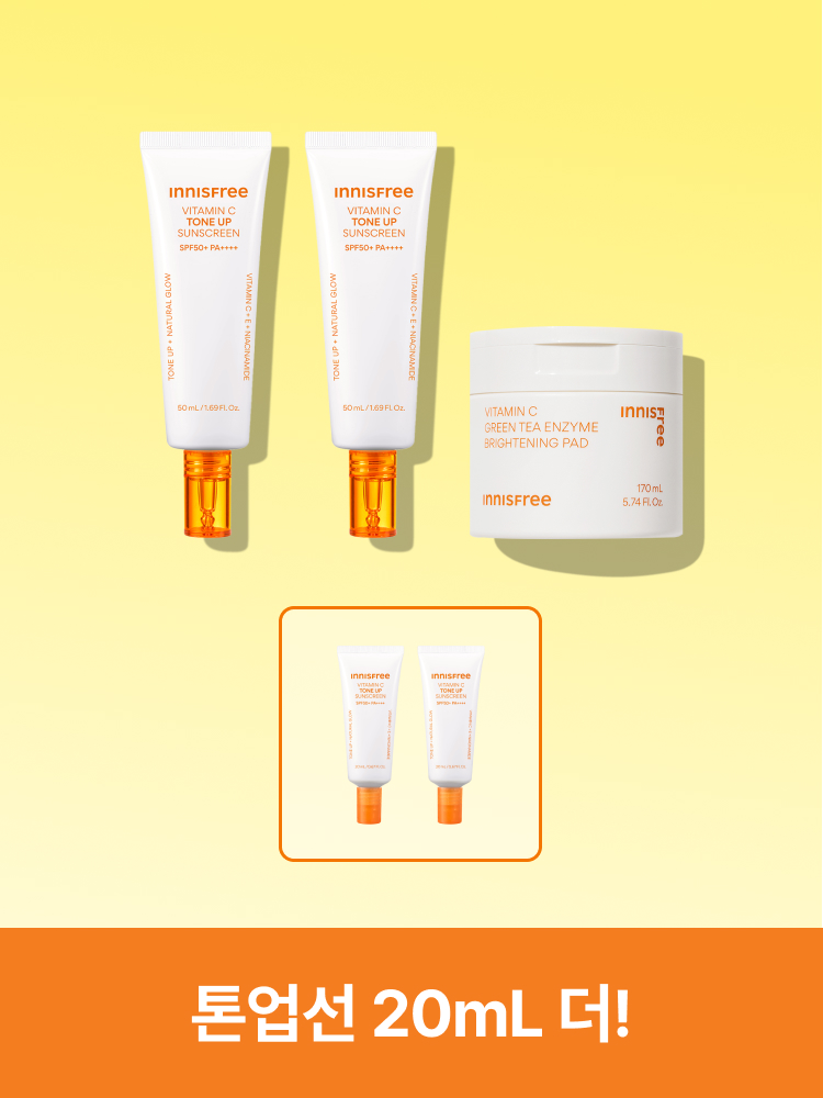 비타민C 톤업 선[더블기획] 50mL X 2 + 비타C 패드 60매