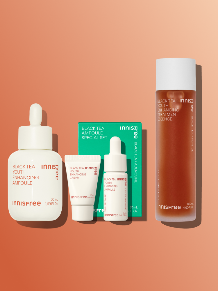 [대용량] 블랙티 앰플 스페셜 세트 50mL + 블랙티 에센스[대용량] 145mL