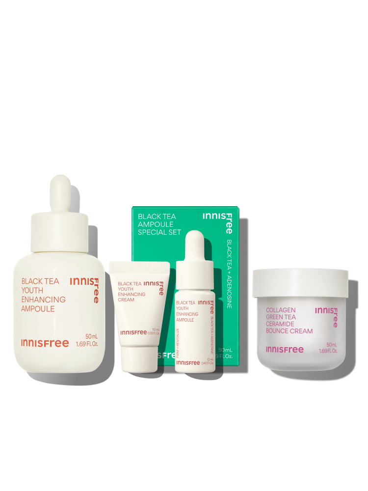 [대용량] 블랙티 앰플 스페셜 세트 50mL + 콜라겐 탄력장벽 크림 50mL