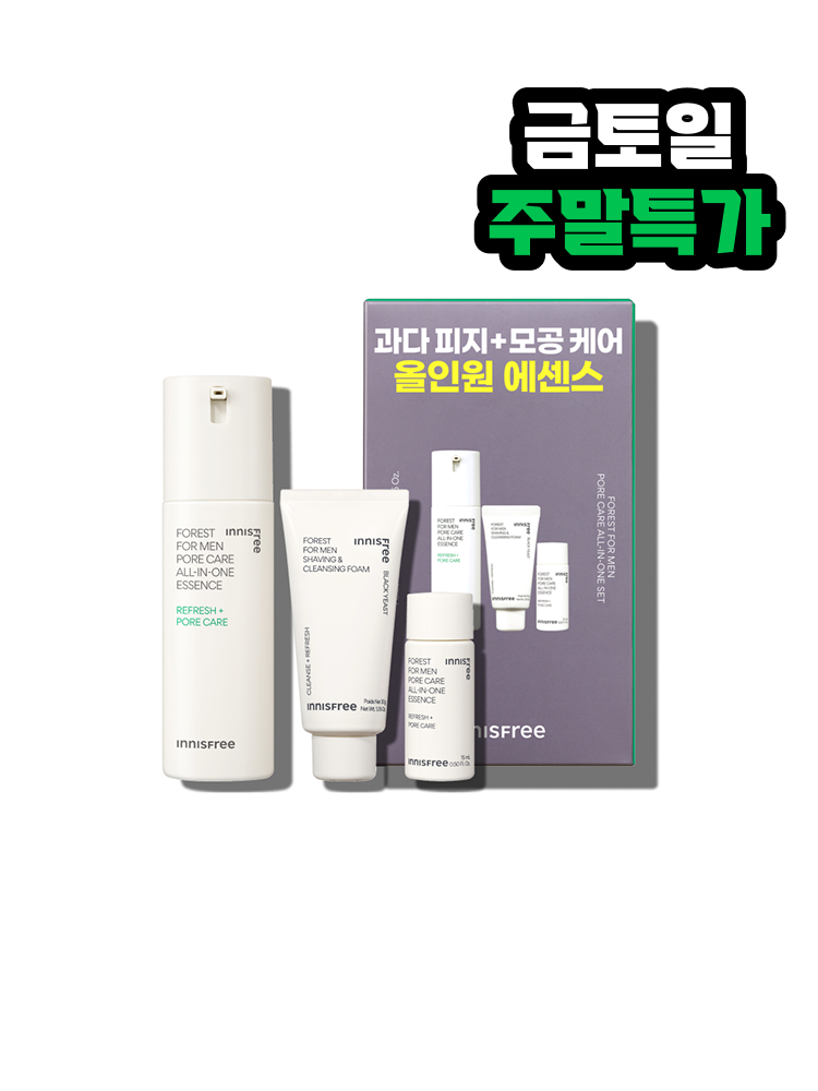 포레스트 포어 올인원 에센스 기획 세트 / 남자피부관리 남자스킨로션 민감성