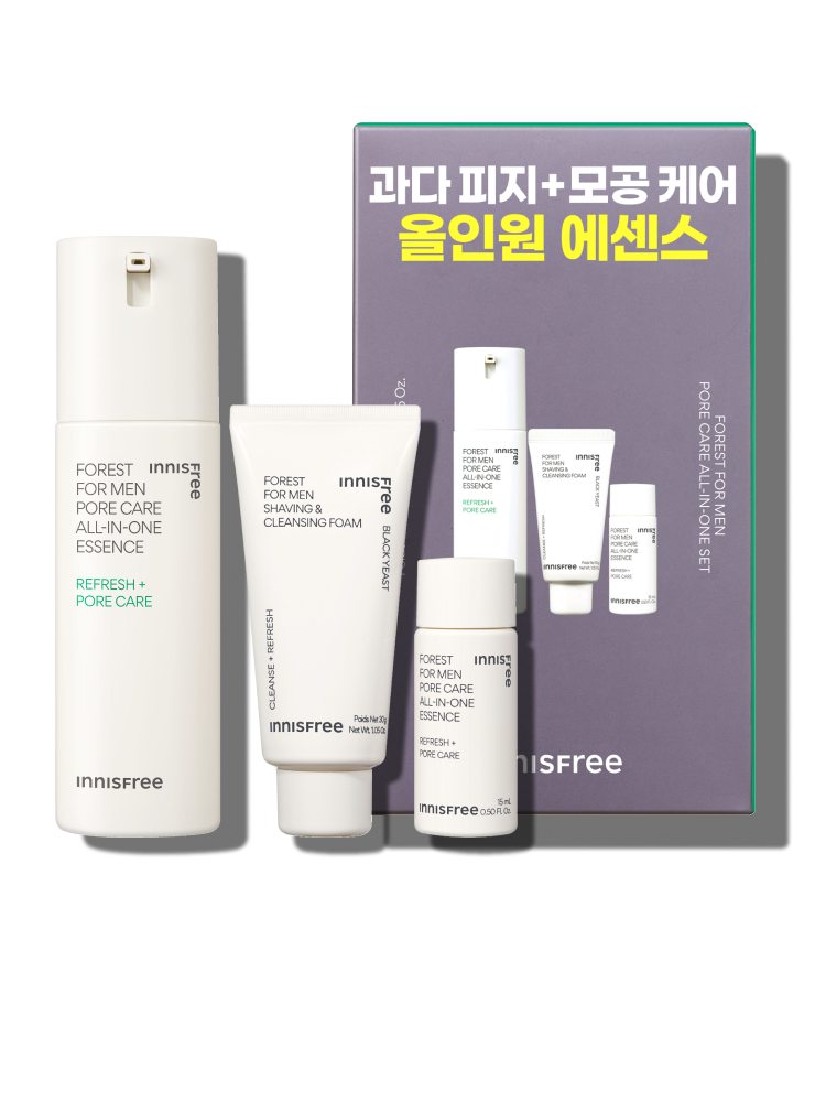 포레스트 포어 올인원 에센스 기획 세트 / 남자피부관리 남자스킨로션 민감성