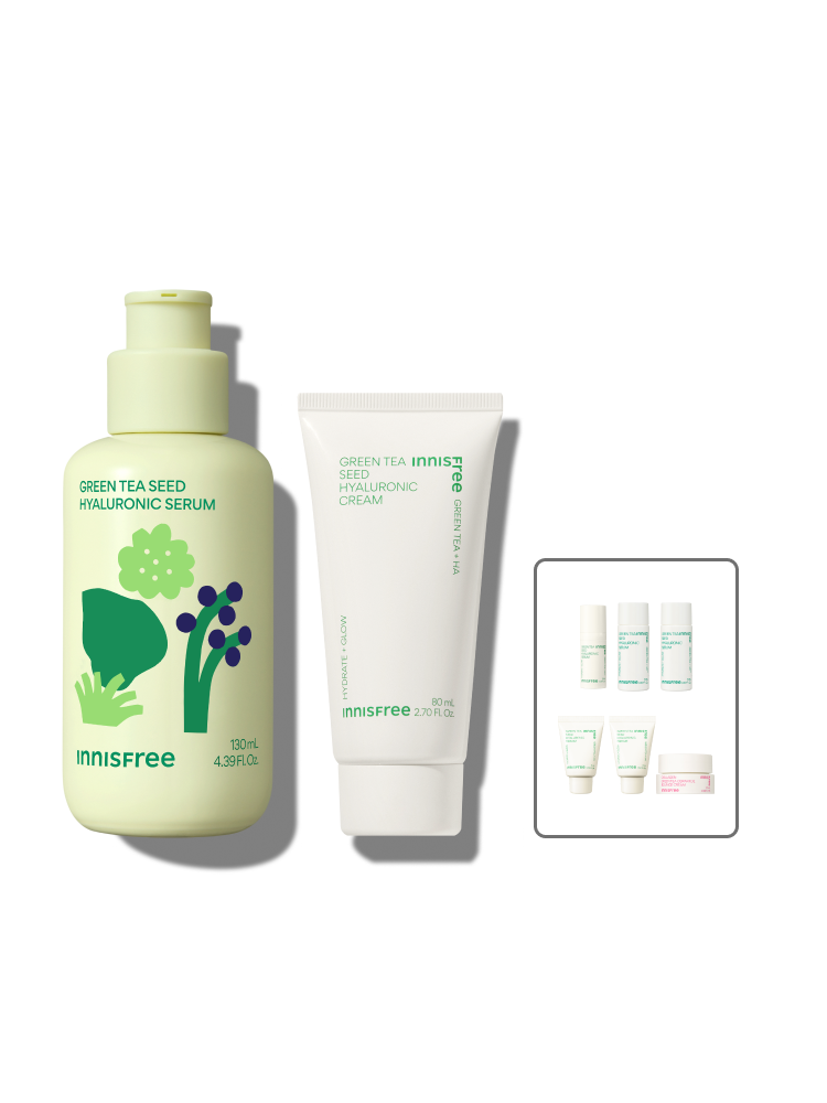 마키토이 그린티 리미티드에디션 씨드 히알루론산 세럼 130mL + 그린티 수분크림 80mL