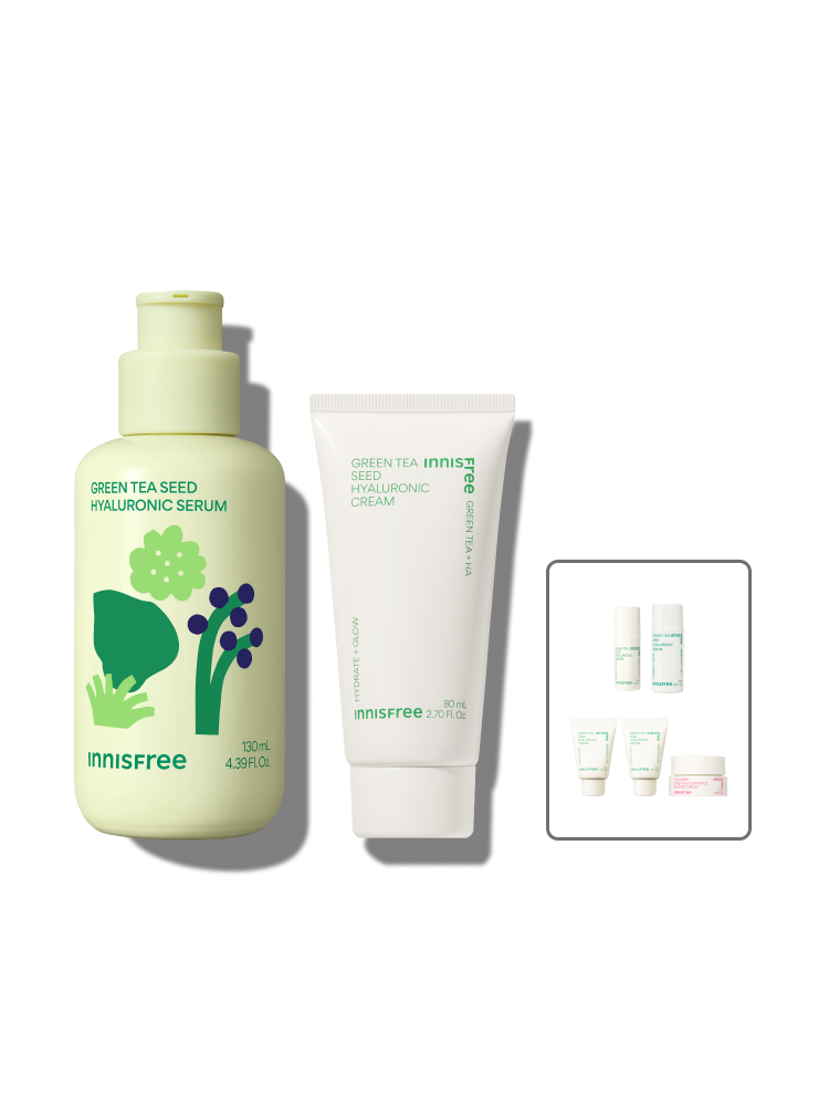 마키토이 그린티 리미티드에디션 씨드 히알루론산 세럼 130mL + 그린티 수분크림 80mL