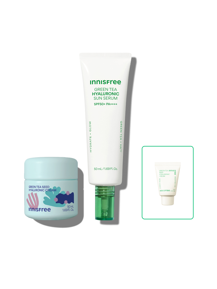마키토이 그린티 리미티드 에디션 수분 크림 50mL + 그린티 선세럼 50mL