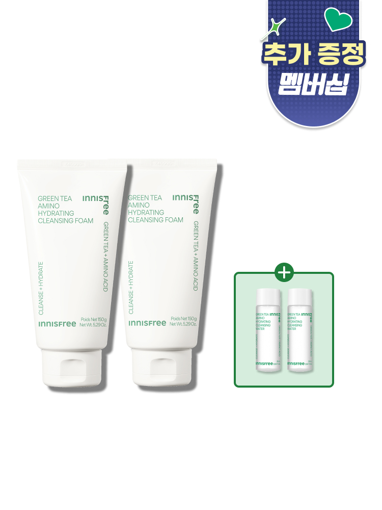 [대용량] 그린티 아미노 수분 폼 클렌징 더블