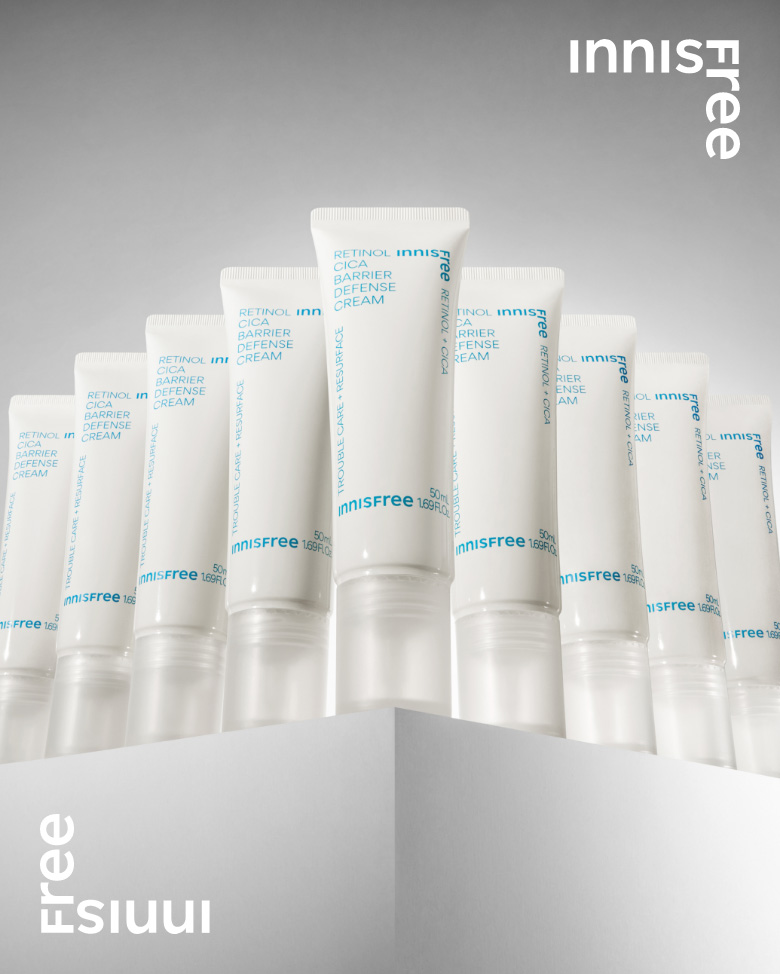 레티놀 시카 흔적 장벽 크림 제품 연출 사진