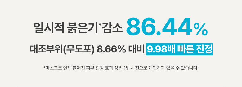 마스크로 인해 붉어진 피부