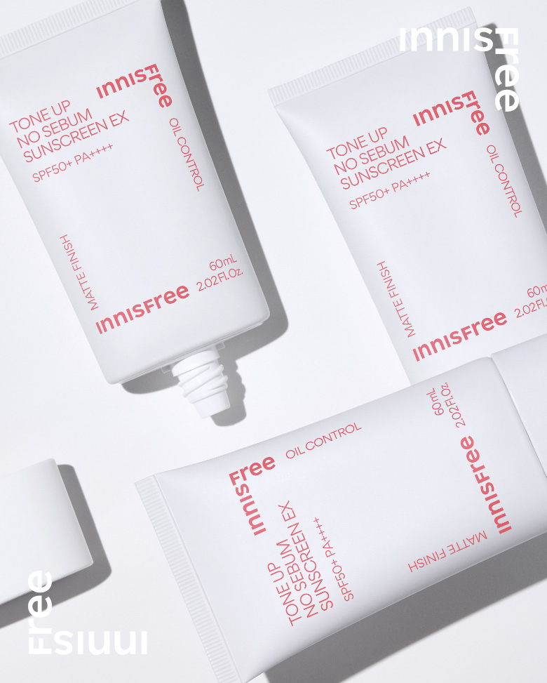 톤업 노세범 선스크린 EX 제품 연출 사진